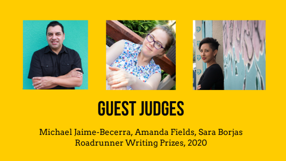 Guest Judges for 2020 Roadrunner Prizes in Fiction, Nonfiction, and Poetry